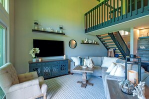 Condo, Multiple Beds, Patio, Ocean View (16B) | Living area - Puamana 16B (Princeville)
