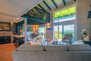 Appartement, Meerdere bedden, terras, uitzicht op zee (16B) | Woonruimte