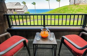 公寓客房, 1 張加大雙人床和 1 張沙發床, 庭院, 海景 ( B6) | 室外用餐