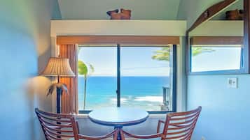 Appart'hÎtel, plusieurs lits, balcon, vue océan (D7) | Restauration