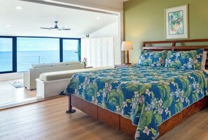 Appart'hôtel, plusieurs lits, baignoire à jets, vue océan (405) | 2 chambres, décoration personnalisée, ameublement personnalisé