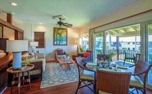 Appartamento, letti multipli, idromassaggio, vista oceano ( E3) | Ristoranti