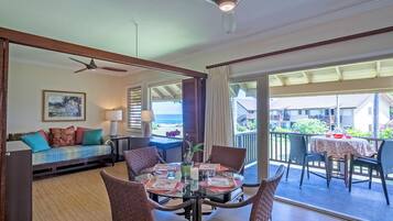 Appart'hÎtel, plusieurs lits, bain à remous, vue océan ( C4) | Restauration