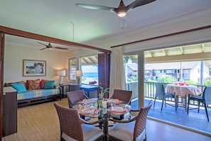 Condo, Multiple Beds, Hot Tub, Ocean View ( C4) | Dining - Hanalei Colony Resort C4 (Hanalei)