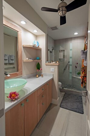 Condo, Multiple Beds, Patio, Garden View (25B) | Private kitchen | Coffee/tea maker - Puamana 25B (Princeville)