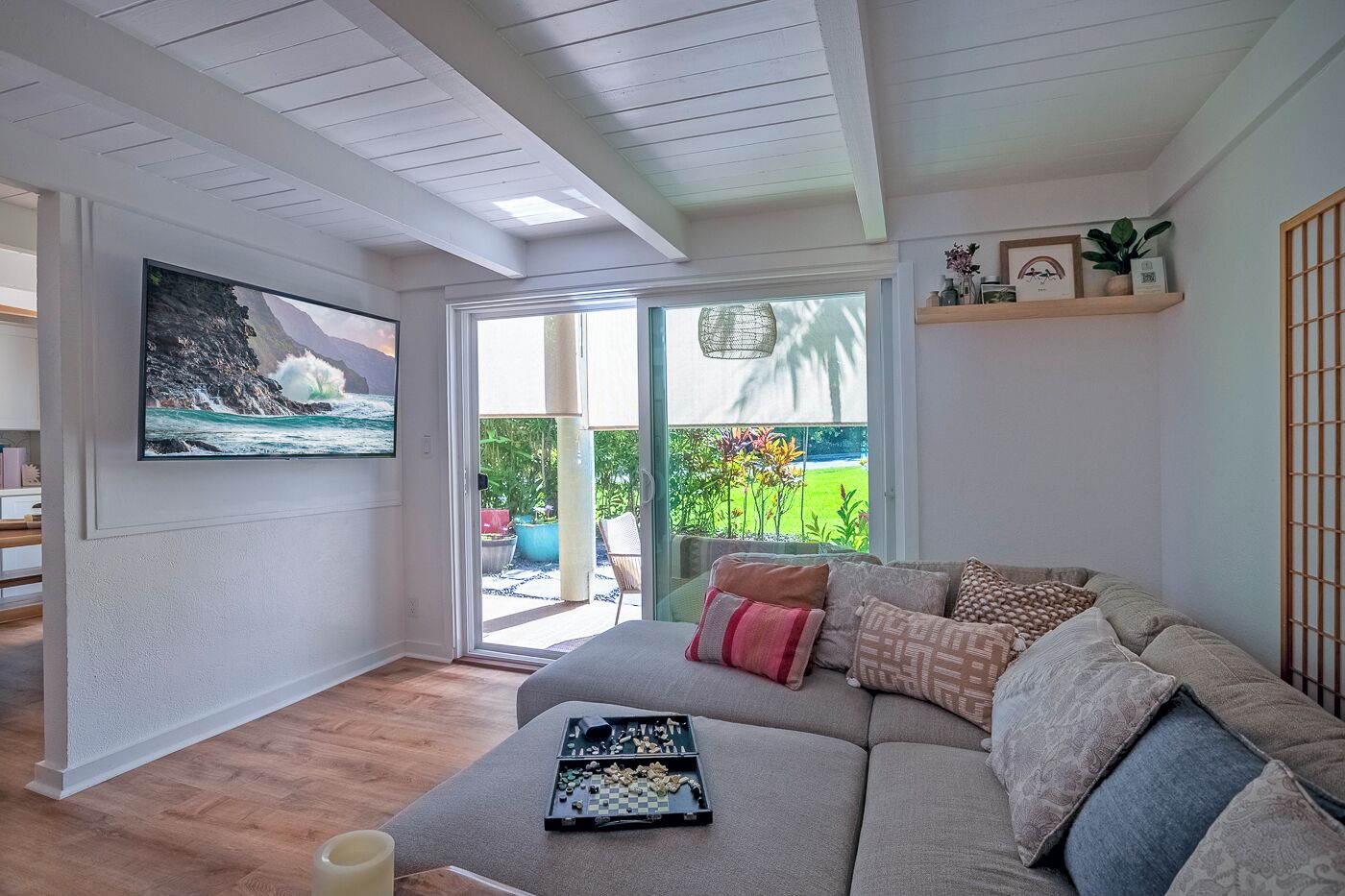 Bloc d'apartaments, diversos llits, pati, vistes al jardí ( 2C) | Sala d'estar