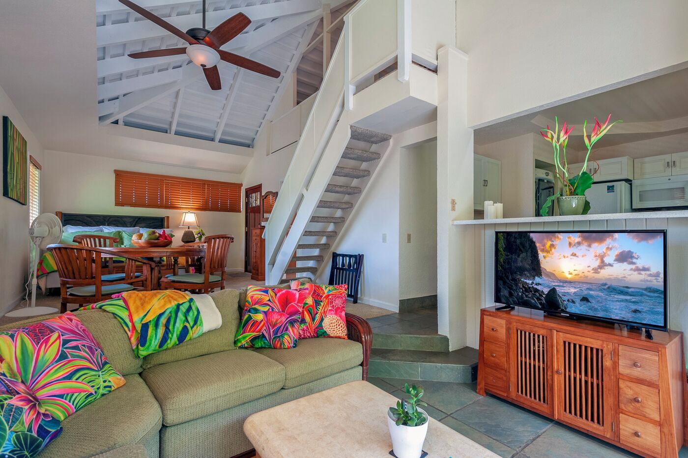 Condo, Multiple Beds, Balcony, Garden View (210A) | Living area