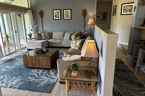 Condo, Multiple Beds, Patio, Garden View (23) | Living area - Kamahana 23 (Princeville)