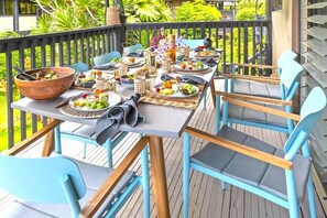 Appartement, Meerdere bedden, balkon, uitzicht op tuin (5B) | Buiten dineren