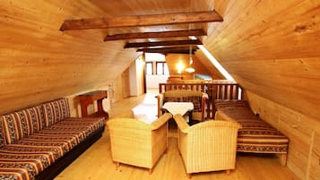 TV, fireplace, DVD player