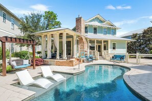 A heated pool