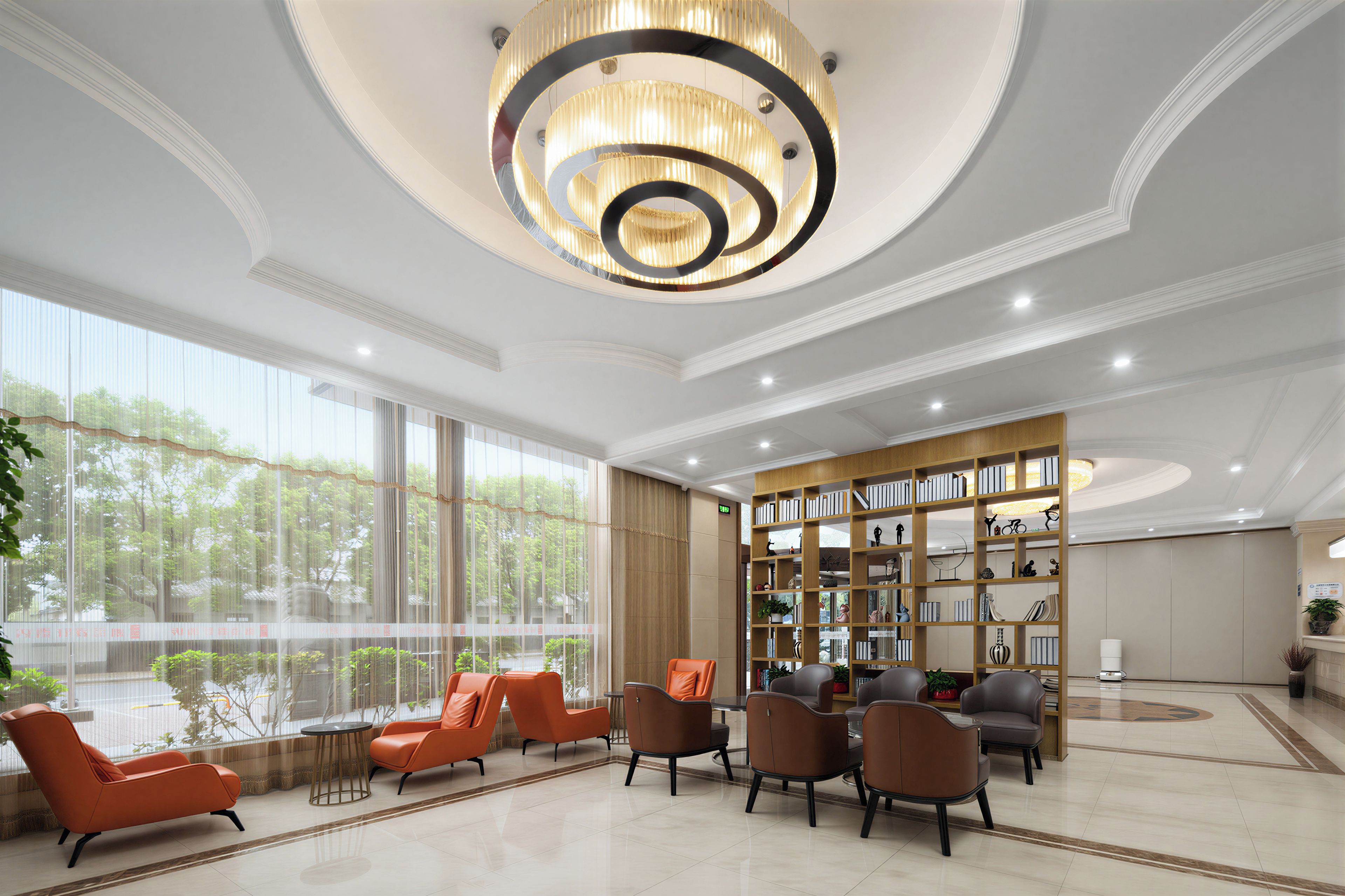 Coin salon dans le hall