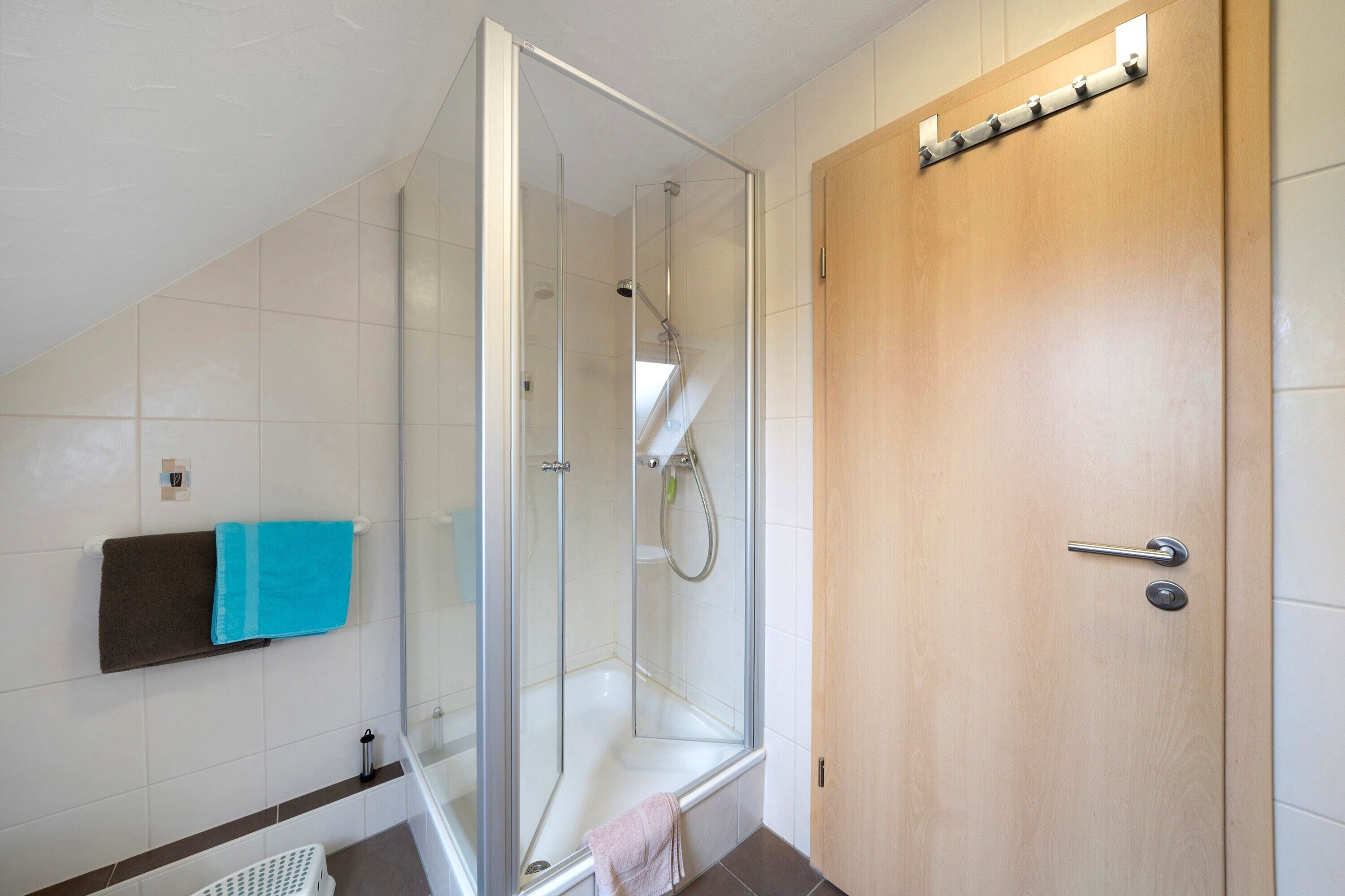 Shower, hair dryer