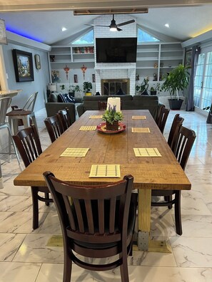 Dining - Cozy 4BR Home with Office, Fitness Area, Spacious Backyard & Pet-Friendl (Monroe)