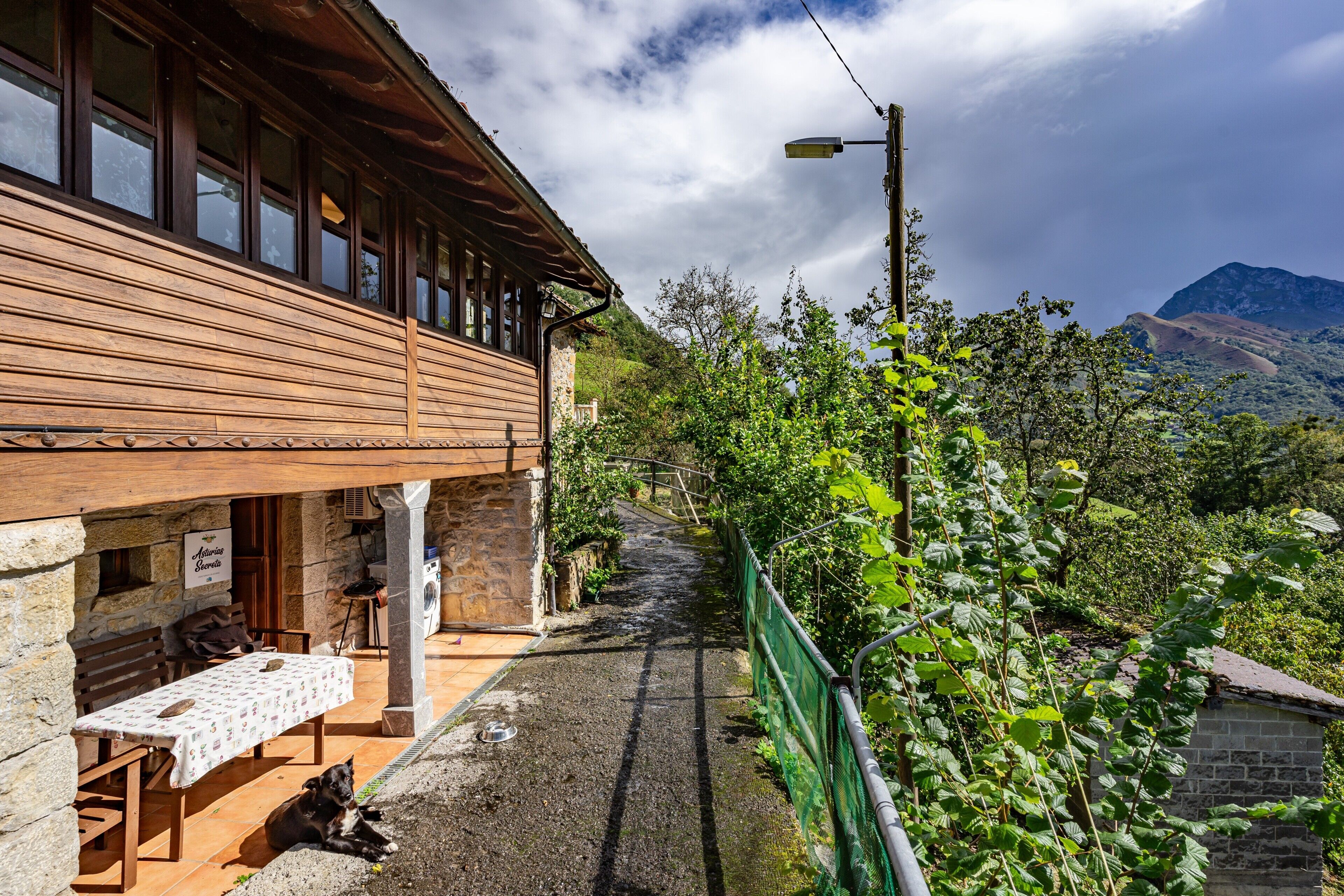 屋外ダイニングエリア