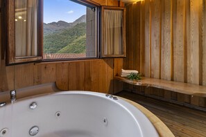 Douche, serviettes fournies