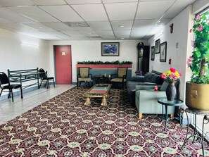 Sitteområde i lobbyen