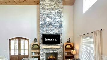 Televisión, chimenea, videojuegos y libros