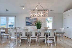 Dining - Beachfront w/ Pool, Hot Tub & Game Room, Sleeps 28 | Atlantic Watch by AvantStay (Kill Devil Hills)