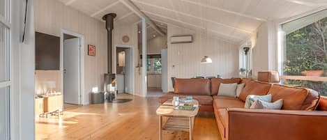 TV, fireplace, foosball