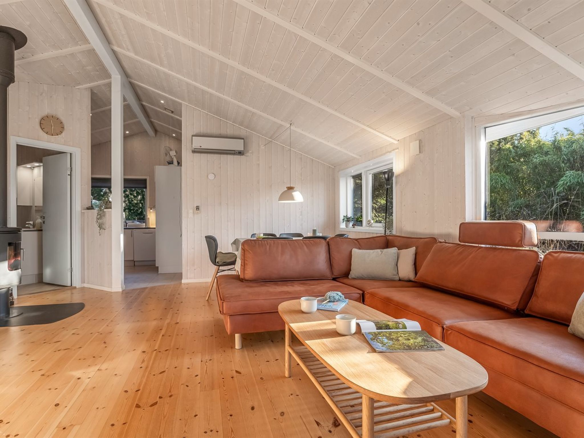 TV, fireplace, table football