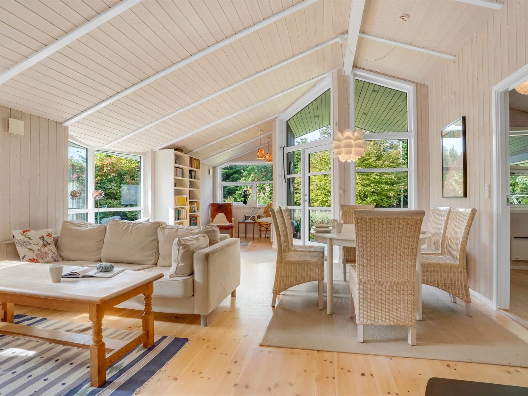 TV, fireplace, table football