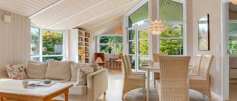 Televisión, chimenea y futbolito