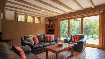 TV, fireplace, offices