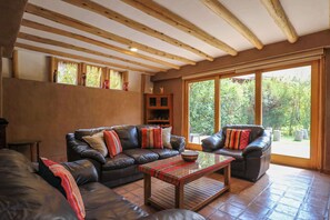 TV, fireplace, offices