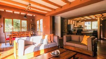 TV, fireplace, offices