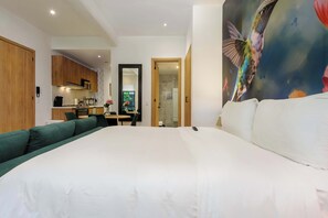 1 bedroom, iron/ironing board, travel crib, WiFi