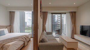 Leilighet – deluxe, 3 soverom, balkong, byutsikt