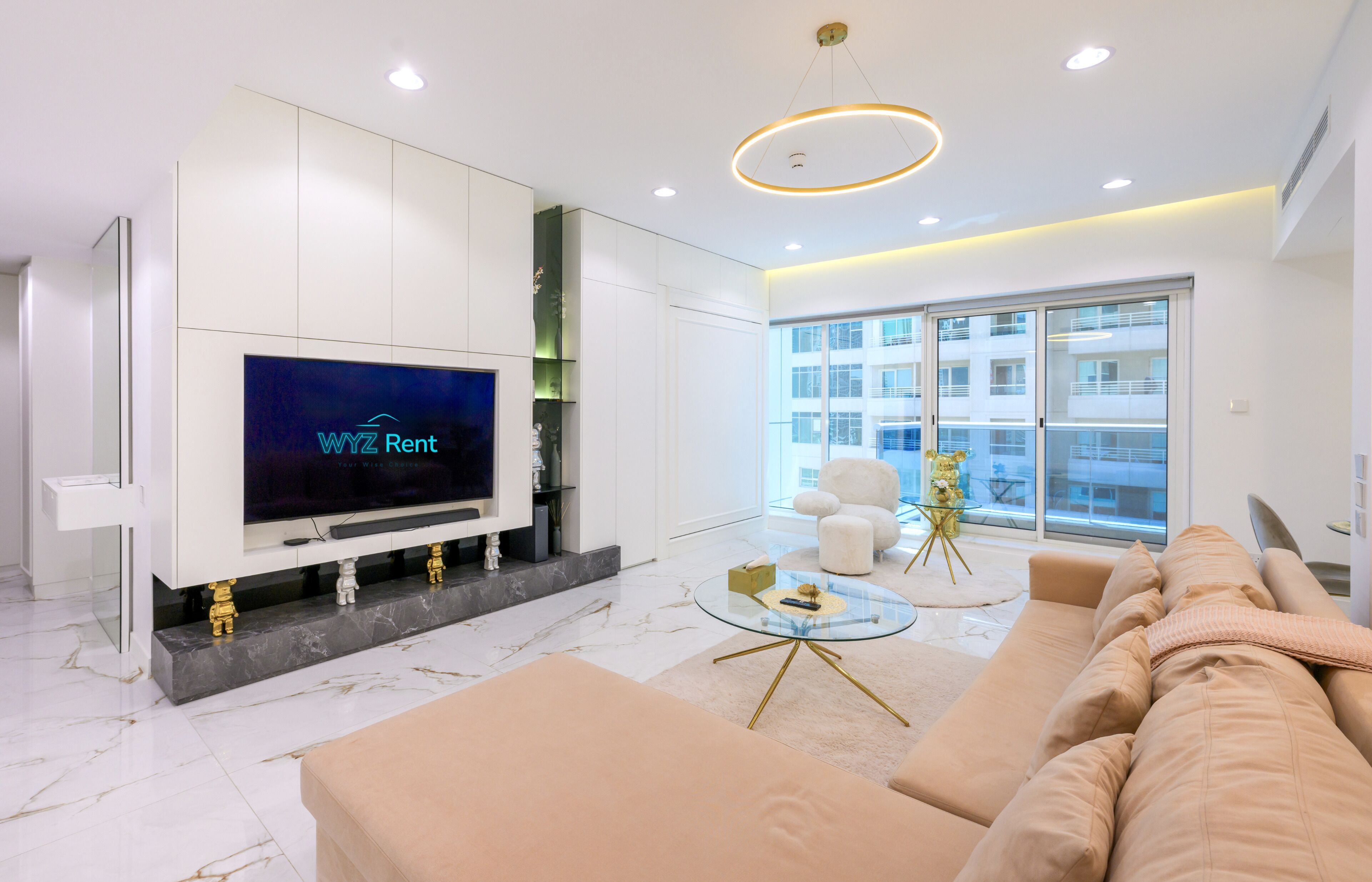 Apartment, City View | Living area