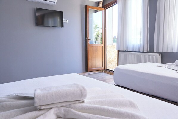 2 chambres, literie hypoallergénique, chambres insonorisées