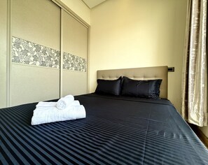 อพาร์ทเมนท์ | 2 ห้องนอน, เตารีด/โต๊ะรีดผ้า, Wi-Fi ฟรี, ผ้าปูที่นอน