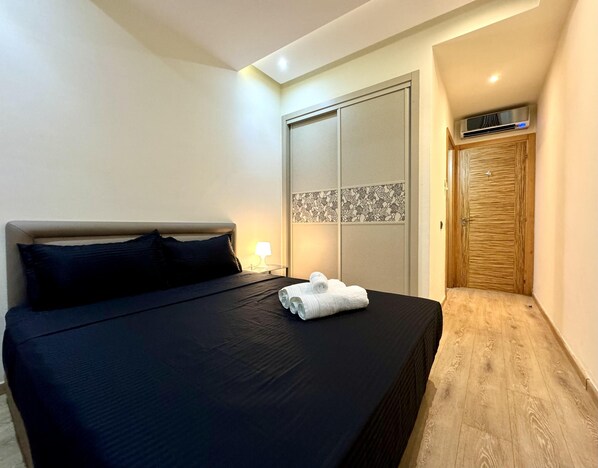 อพาร์ทเมนท์ | 2 ห้องนอน, เตารีด/โต๊ะรีดผ้า, Wi-Fi ฟรี, ผ้าปูที่นอน