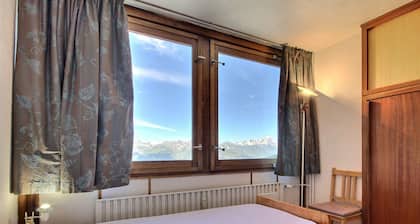 Appartement 2 piÚces au pied des pistes, balcon, cuisine équipée