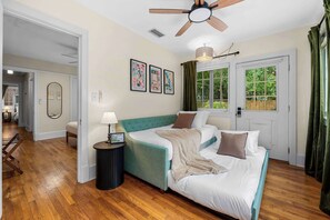 3 bedrooms, iron/ironing board, travel cot, WiFi