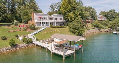 Stunning Lake Home w/ Private Dock, Spa, Fire Pit