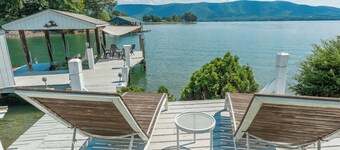 Stunning Lake Home w/ Private Dock, Spa, Fire Pit