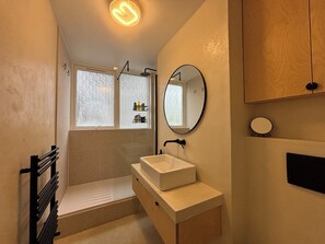 Shower, hair dryer