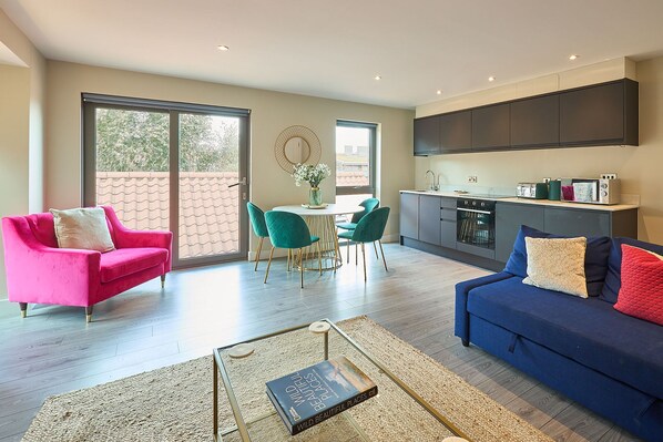 Apartament, accessible | 1 dormitori i escriptori