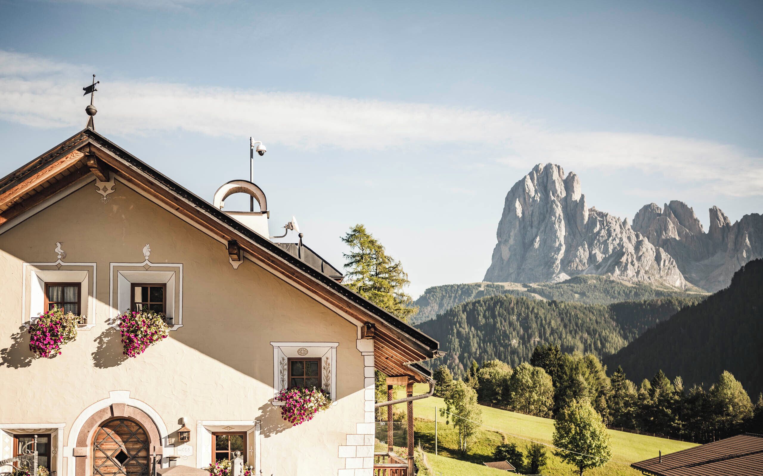 Family Suite 403 in the Dependance with balcony and Dolomite view