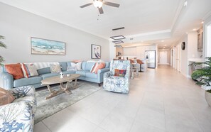 Living area - Phoenix Gulf Towers 2707 3 Bedroom Condo by RedAwning (Orange Beach)