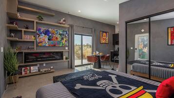 1 slaapkamer, een strijkplank/strijkijzer, gratis wifi, beddengoed