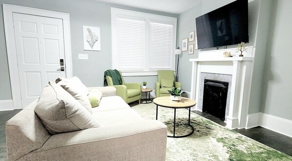 TV, music library, video library, offices