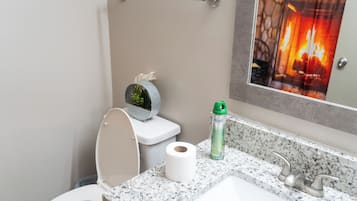 Towels, soap, toilet paper