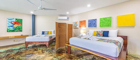 6 bedrooms, iron/ironing board, free WiFi, bed sheets