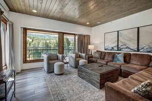 TV, fireplace - NEW LISTING! True Luxury Ski in & Ski Out by RedAwning (Breckenridge)