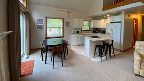 Private kitchen - Furnished 2-bedroom house with water views in West Olive
monthly rental only. (West Olive)